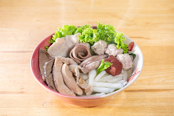 paste of rice flour with pork
