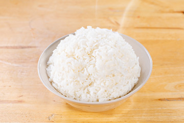 Steamed rice or boiled rice