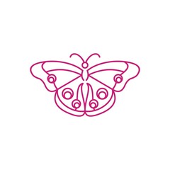 butterfly logo vector line icon drawing shape illustration