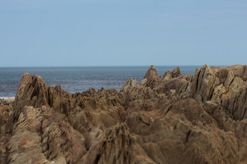 rocks and sea