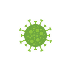 Danger bacteria icon design isolated on white background.