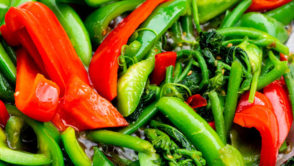 Fried vegetable is vegan food