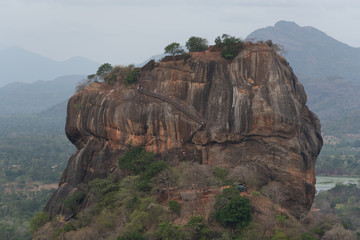 Fototapeta na wymiar Sigiriya or Sinhagiri is an ancient rock fortress located in the northern Matale District near the town of Dambulla in the Central Province, Sri Lanka.