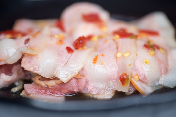 Bacon in Spicy Dipping Sauce