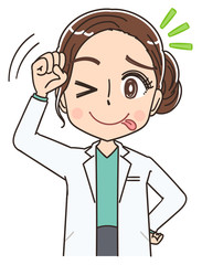 美容 脱毛 ドクター 医者 研究員 美人 きれい 皮膚科 白衣