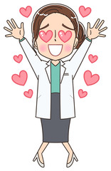 美容 脱毛 ドクター 医者 研究員 美人 きれい 皮膚科 白衣
