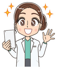 美容 脱毛 ドクター 医者 研究員 美人 きれい 皮膚科 白衣