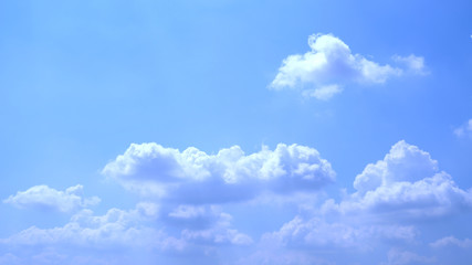 Naklejka na ściany i meble Beautiful blue sky with cloud