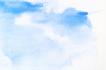 Watercolor stains on white paper ink texture