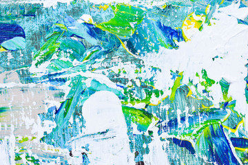 Abstract art, colorful oil paintings on canvas are beautiful, modern art Contemporary art. 