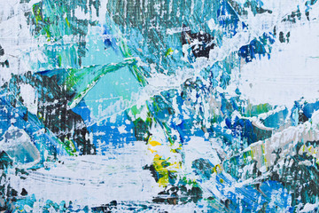 Abstract art, colorful oil paintings on canvas are beautiful, modern art Contemporary art. 