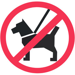 Prohibition of animals entering the area