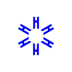 Hexagon technology logo. Letter h icon logo. Letter h icon