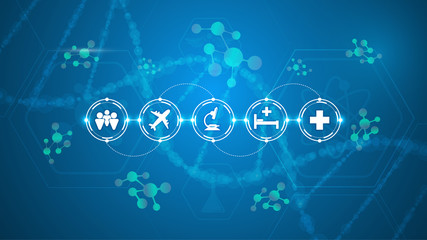 Fototapeta premium operating disease control medical healthcare processing system concept background