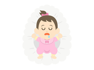 昼寝している赤ちゃん