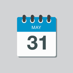 Calendar day 31 May, days of the year