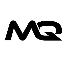 Initial 2 letter Logo Modern Simple Black MQ