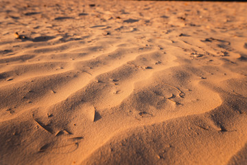 Blue sea and rocky mountains, evening bay in Krabi
