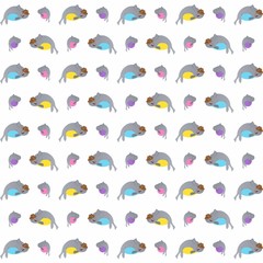 Seal Wears A Swimming Cap While Waving Cute Illustration, Cartoon Funny Character, Pattern Wallpaper