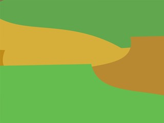 Colorful Art Green and Brown, Abstract Modern Shape Background or Wallpaper