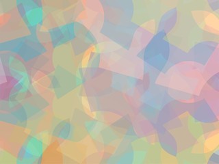 Colorful Art, Abstract Modern Shape Blurred Background or Wallpaper