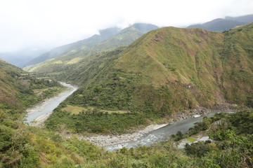 Der Chico Fluss sucht seinen Weg durch das Tal, Kalinga, Kordilleren, Philippinen