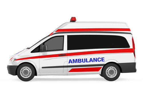 Ambulance Car Isolated