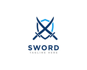 Sword Logo Icon Design Vector