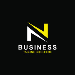 N letter logo vector design