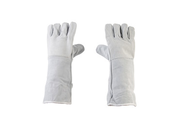 Work gloves isolated on white background