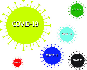 corona virus COVID-19 microscopic virus corona virus disease 3d illustration india china asia world
