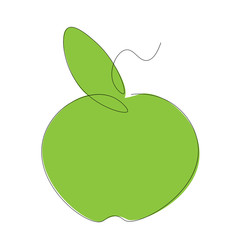 Apple fruit icon, vector illustration