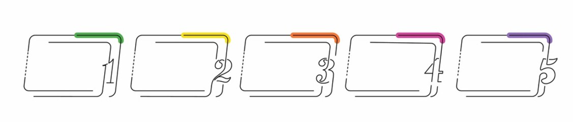 Design elements of business infographics Frames. Vector trendy design template