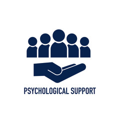 Support icon in flat style