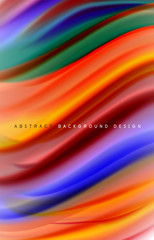 Abstract background - fluid color gradient waves, with dynamic motion line effect. Vector Illustration For Wallpaper, Banner, Background, Card, Book Illustration, landing page