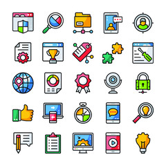 A Pack of Flat Vector Icons 