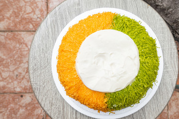 Gold Egg Yolk Thread Cakes, Thai call 'Cake Foi Tong