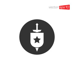 Sword Icon Logo Design Vector