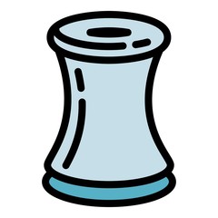 Mouthpiece electronic cigarette icon. Outline mouthpiece electronic cigarette vector icon for web design isolated on white background