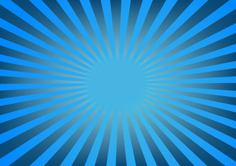 Sparkling blue rays in a straight line from the center - beautifully distributed, backgrounds, abstract