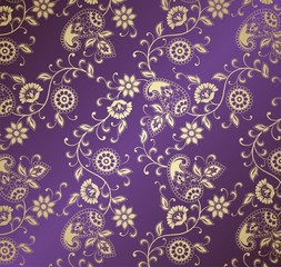 Fototapeta na wymiar traditional paisley floral pattern , textile , Rajasthan, India 