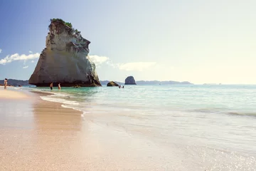 Peel and stick wall murals Cathedral Cove White sand beach