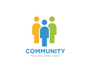 Community Logo Icon Design Vector