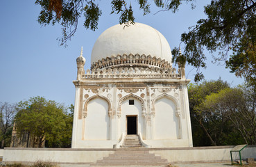 historical dome structures of seven tombs in hydrabad india