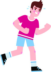 Man Doing a Series of Exercises 