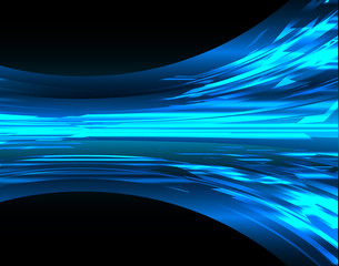  blue abstract light wave