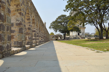 pathway of abandon fort in hyderabad india