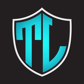 recommend clip art: TL Logo monogram with shield shape isolated blue colors on outline design template