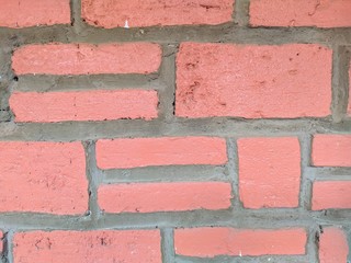 Obraz premium red brick wall background