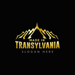 Abstract, Modern, Creative and Minimalist  Made in Transylvania logo design, vector logo for business inspirations 